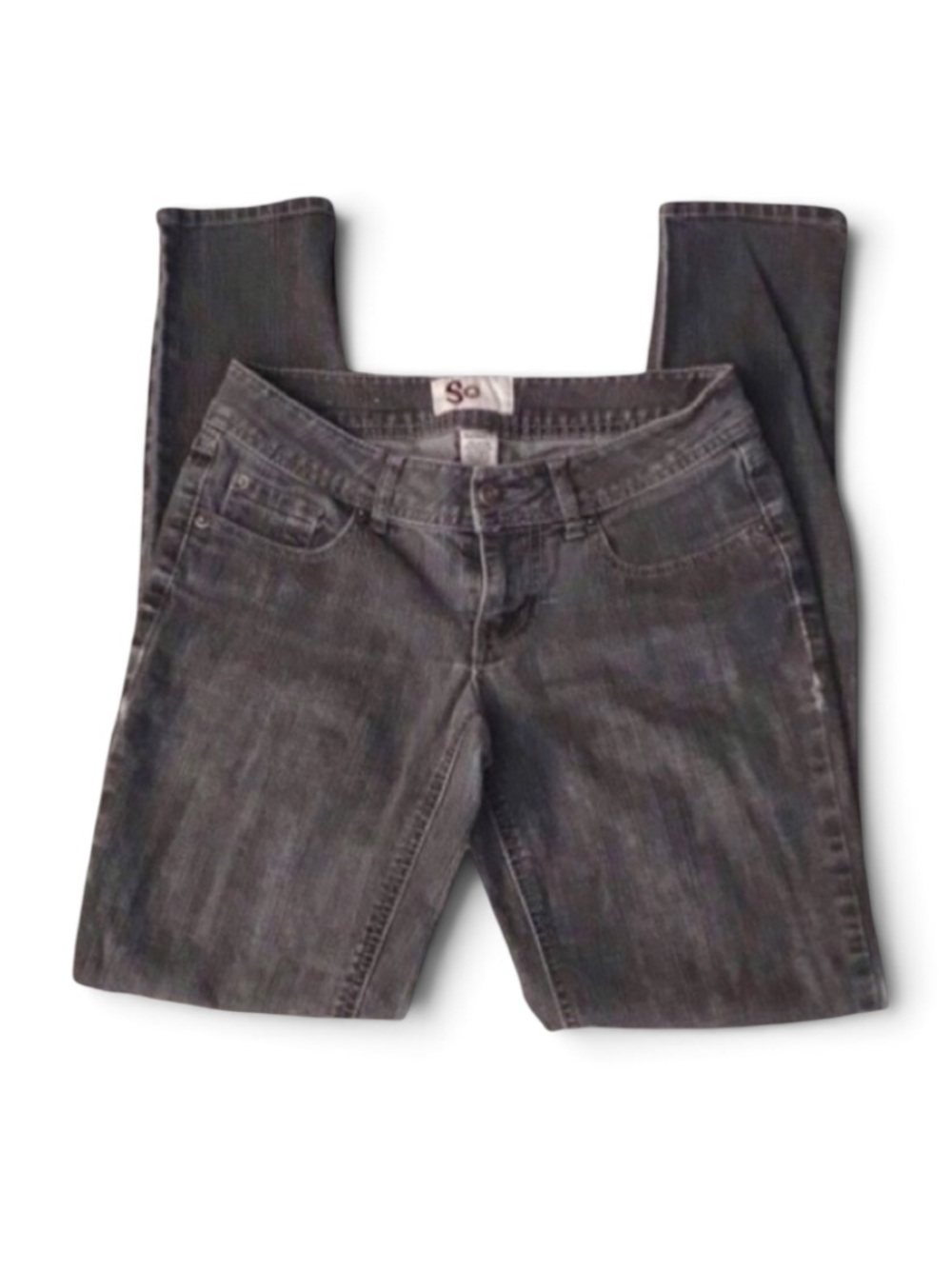 SO Skinny Jeans Black Wash Small 5 Average